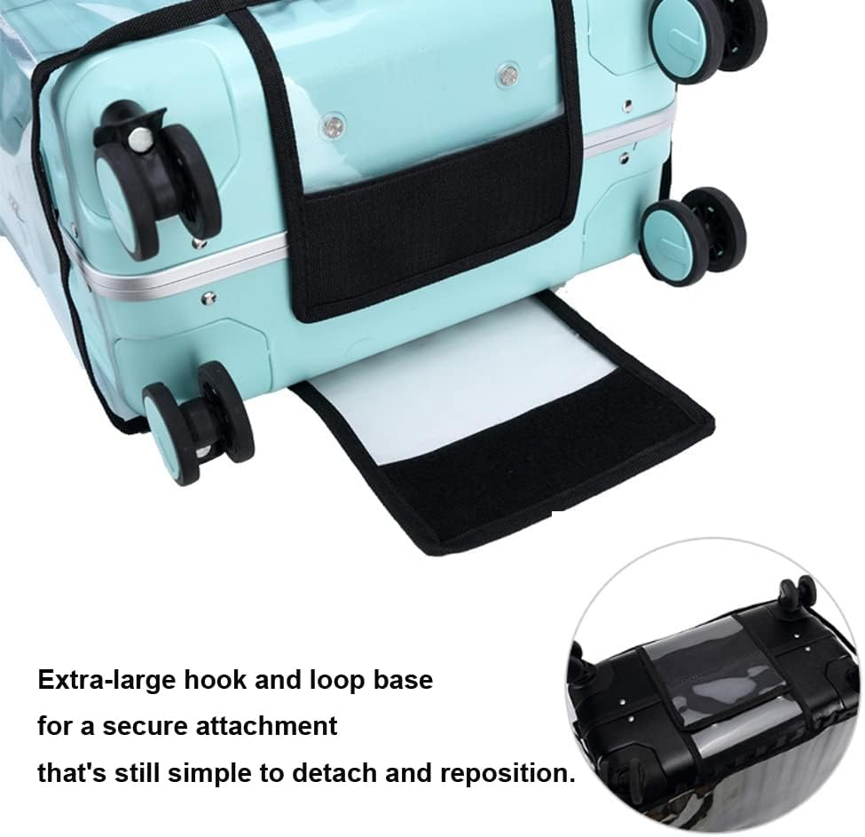 Luggage Cover,Clear PVC Travel Suitcase Cover Protectors,H HOME-MART Luggage Covers for Suitcase Protector Cover Dust Cover Suitcase Covers for Wheeled Suitcase Travel Accessories image number 5