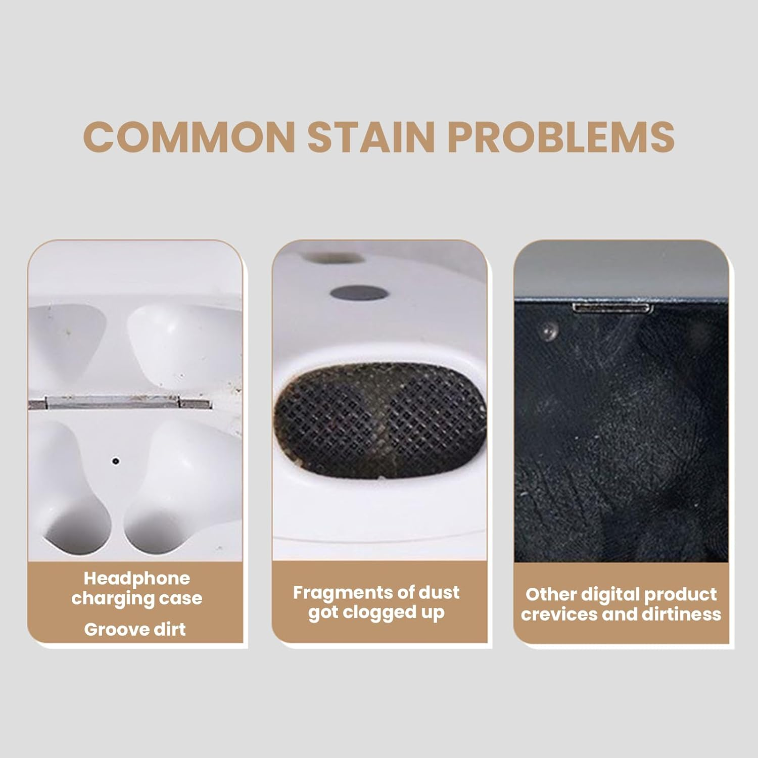 Agwenkui 4 Pairs Replacement Ear Tips for Airpods Pro & 2Nd - Replacement Ear Tips with Noise Reduction Technology Cleaning Tool for Airpods 1 2 3 Pro Series (Soft Silicone Material) image number 2