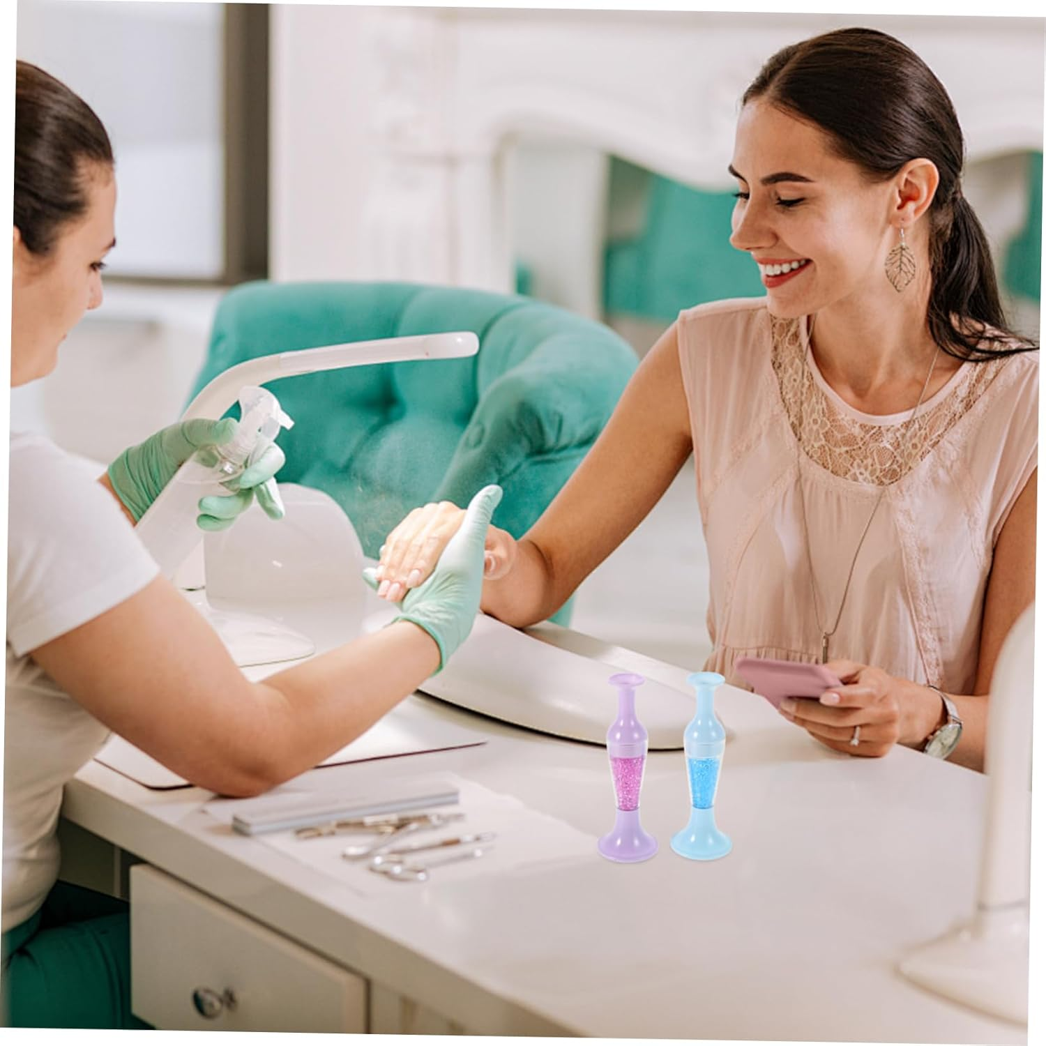 OHPHCALL 2Pcs Diamond Art Tools Pens Vase Shape Diamond Pen for Nail Art Embroidery image number 4