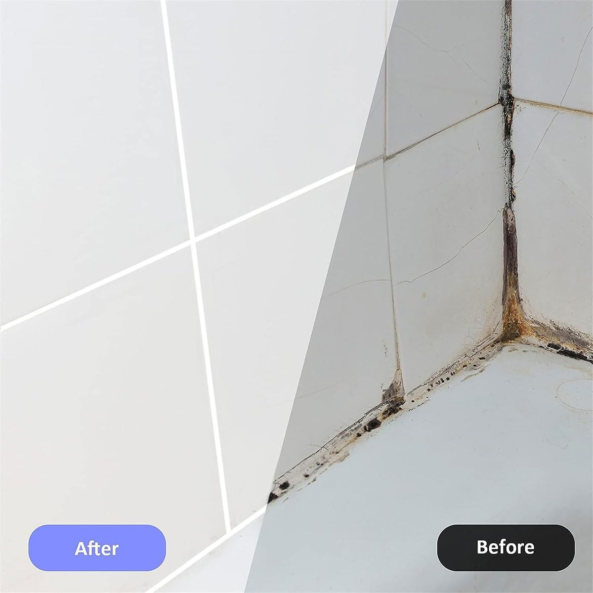 Grout Pen White, Tile Grout Pen, Pack of 3 Joint Pen, Joint Repair Pen, Waterproof Grout Pen, Repair Pen for Tiles, Wall, Floor Tile Grout, Kitchen, with 1 Roll of Masking Tape image number 2