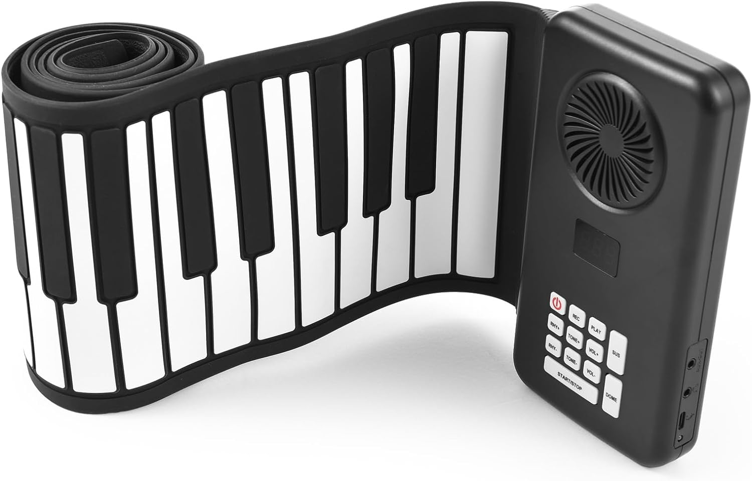 88 Key Portable Piano Handroll Electronic Piano Environmental Silicone Foldable Piano Home Practice Electronic Piano without Speaker for Travel Beginners image number 3