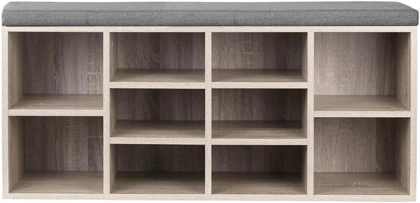 Artiss Shoe Rack Bench, Wood Shoes Storage Cabinet Organiser Benches Seat Drawers Shelf Organizer Home Decor Indoor Outdoor Bedroom Hallway Furniture, Durable and Strong Beige - Natural image number 6