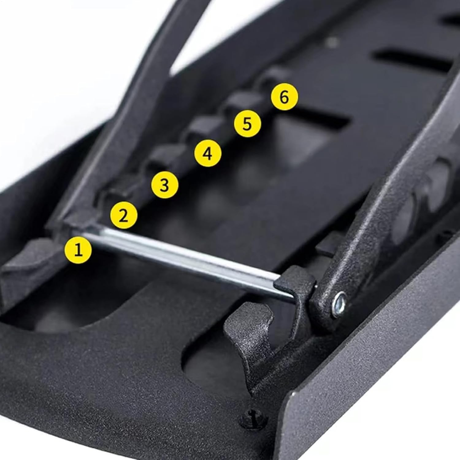 Adjustable Pedicure Foot Rest, Foldable Toe Stool, Non Slip Beauty Tool along 6 Height Levels, Black Stand with 220Lbs Load Capacity for Salon and Home Use 9.84 Inches image number 6