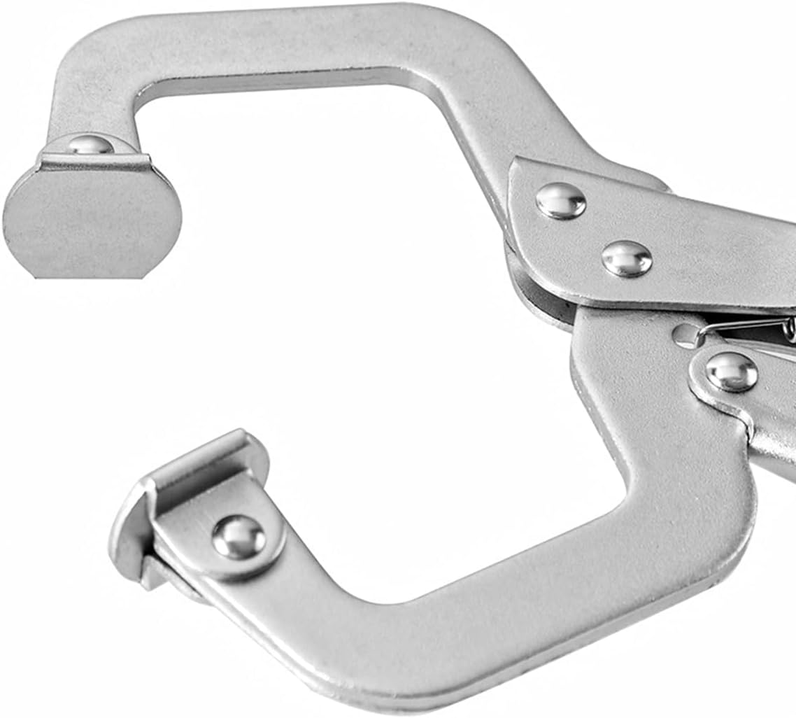 ZONADA Set of 4 C-Clamp 6 Inch with Swivel Pads &ndash; Strong Steel Vise Grip for Welding, Carpentry, Metalworking and DIY Projects image number 6