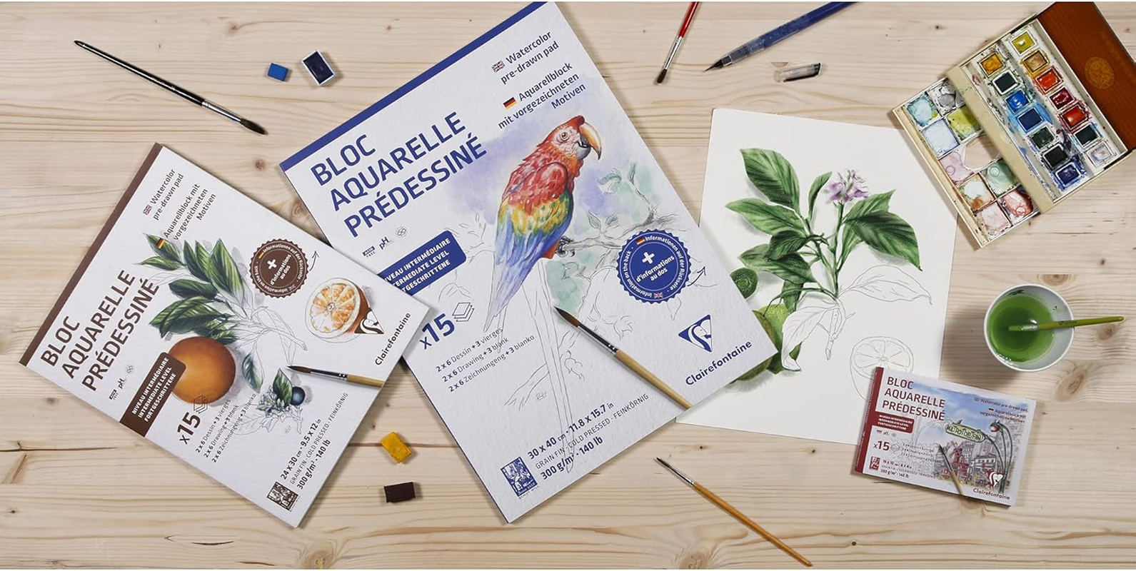 Clairefontaine Etival Watercolour Learning Pad, Cityscapes, 10 X 15 Cm image number 6