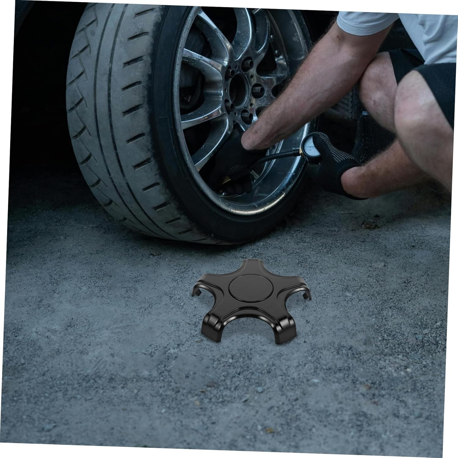 LALADEFIEE 4Pcs Auto Wheel Center Cap Wheel Rim Cap Covers Polished Finish Easy Fit