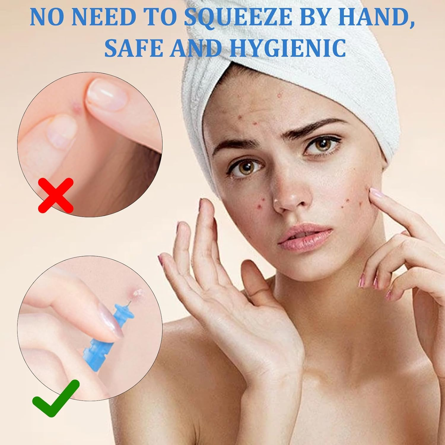 100 Pieces Blackhead Remover Tool, 2 Boxes Pimple Popper Kit, Skin Care Tools for Blackhead and Pimple Removal, Skin Control and Care Essentials image number 5