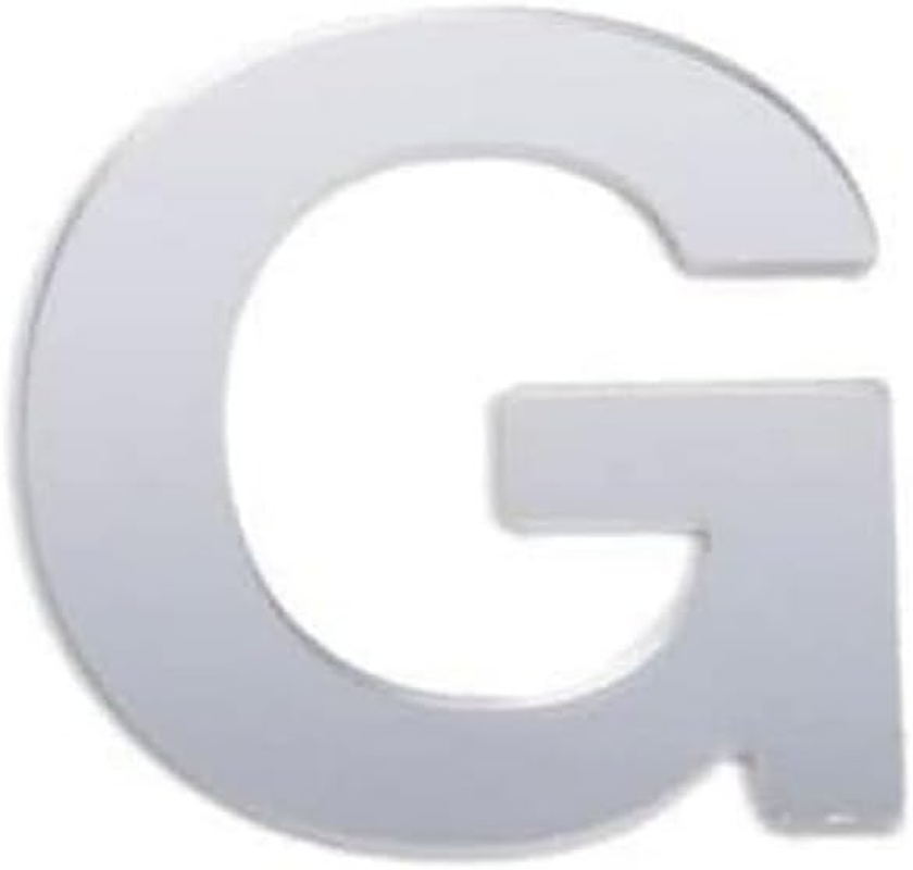 Sandleford Self Adhesive Letter G, 85 Mm X 55 Mm Size, White