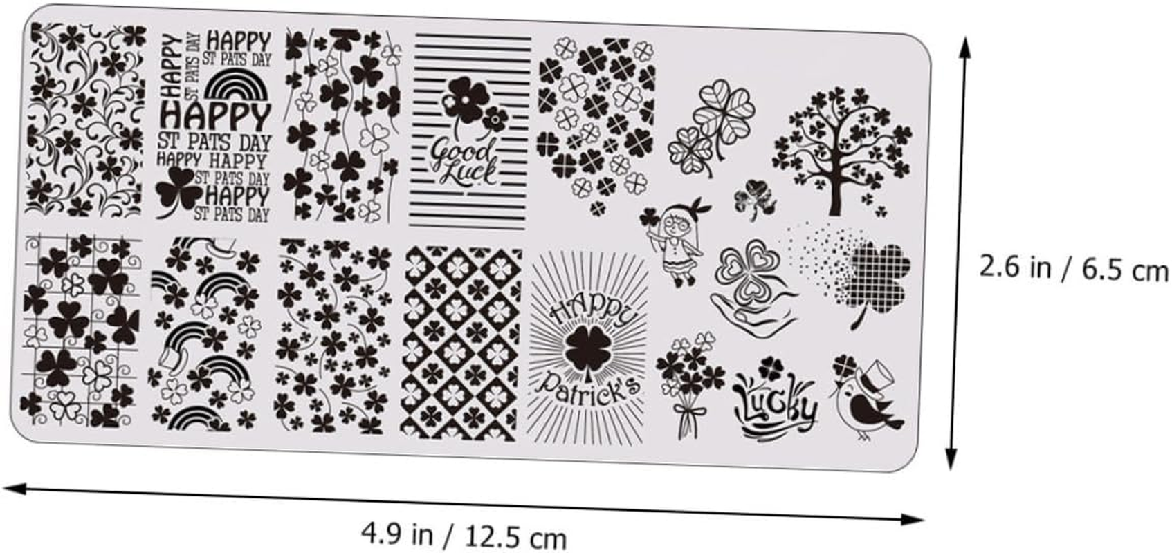 Gogogmee Patrick'S Day Nail Stamping Templates Durable Nail Decoration Plates for Creative Manicure Art for Festive Easy to Use Stencils for And image number 2
