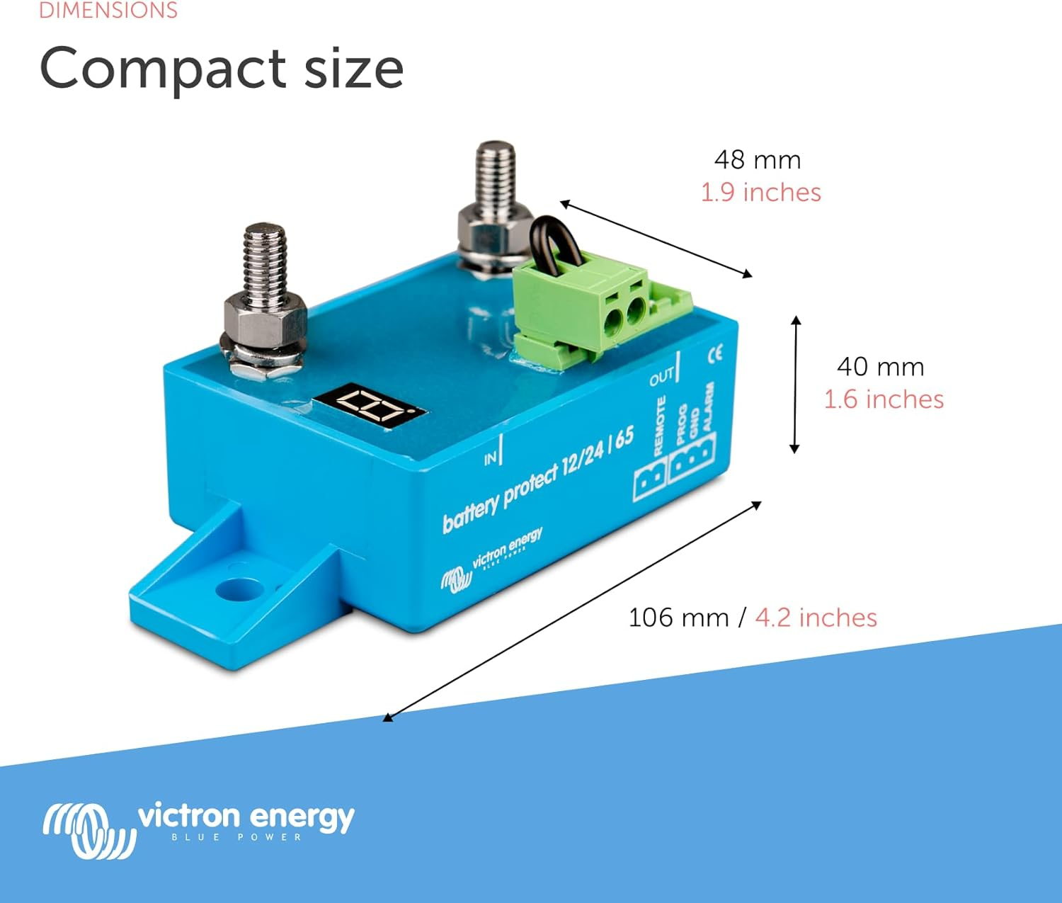 Victron Energy Batteryprotect 12/24-Volt 65 Amp image number 5