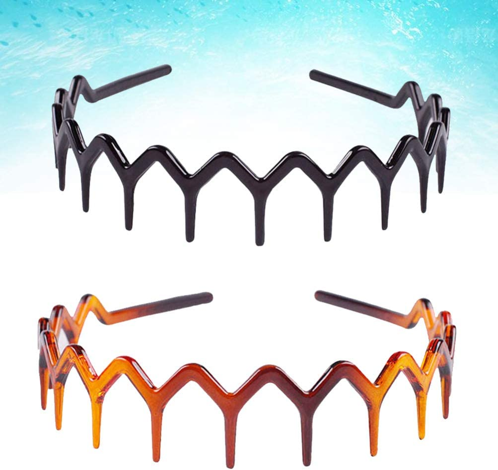 Solustre 2Pcs Shark Headband Hair Hoop Hairband Accessory for Womens Lady Girls image number 5