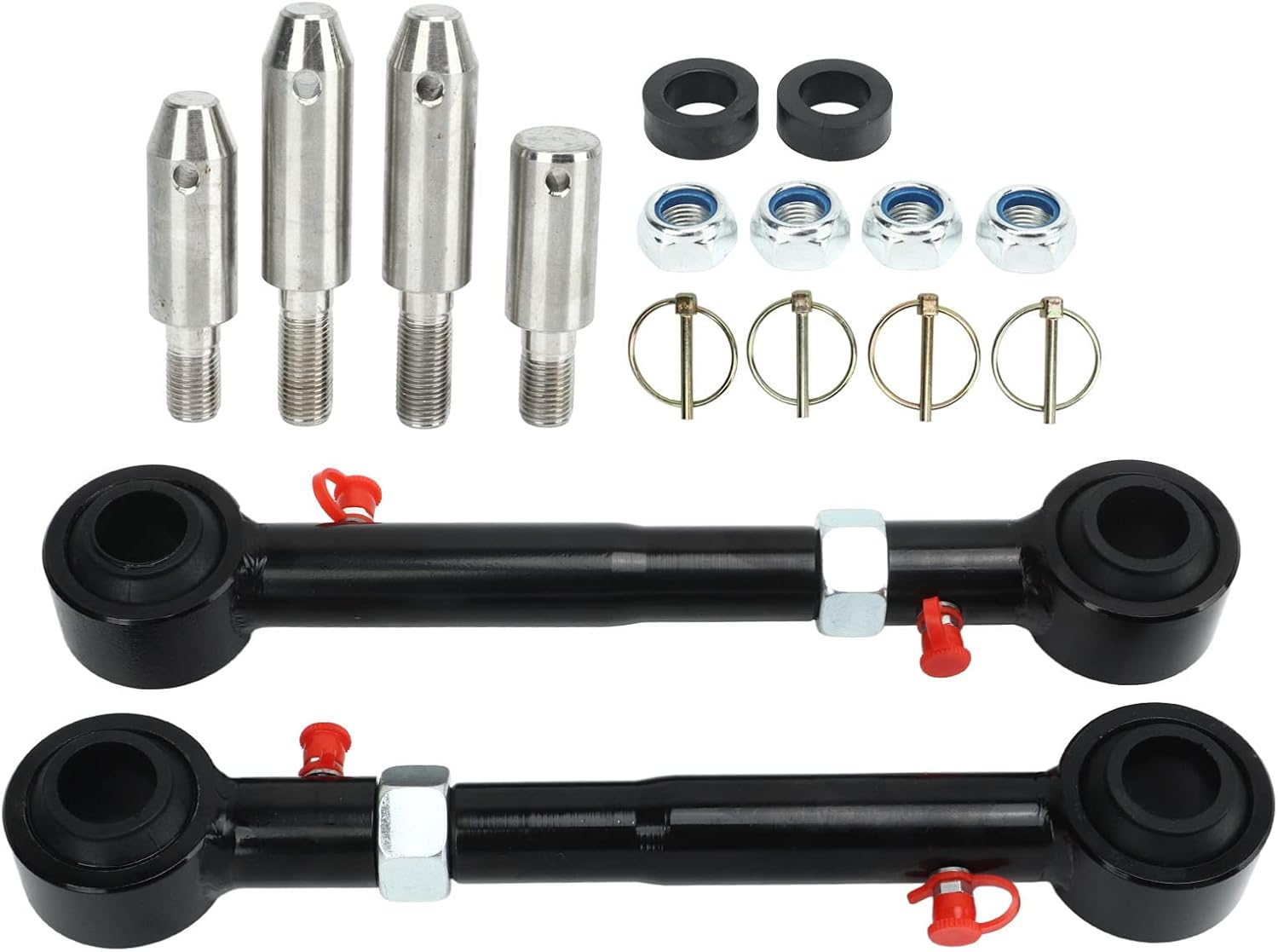 Front Swaybar Quicker Disconnect System for Jeep Wrangler JK JKS, for 2.5-6.0In Lift, Increase Axle Articulation, Stabilize Vehicle Body, Adjustable Sway Bar Disconnects image number 2