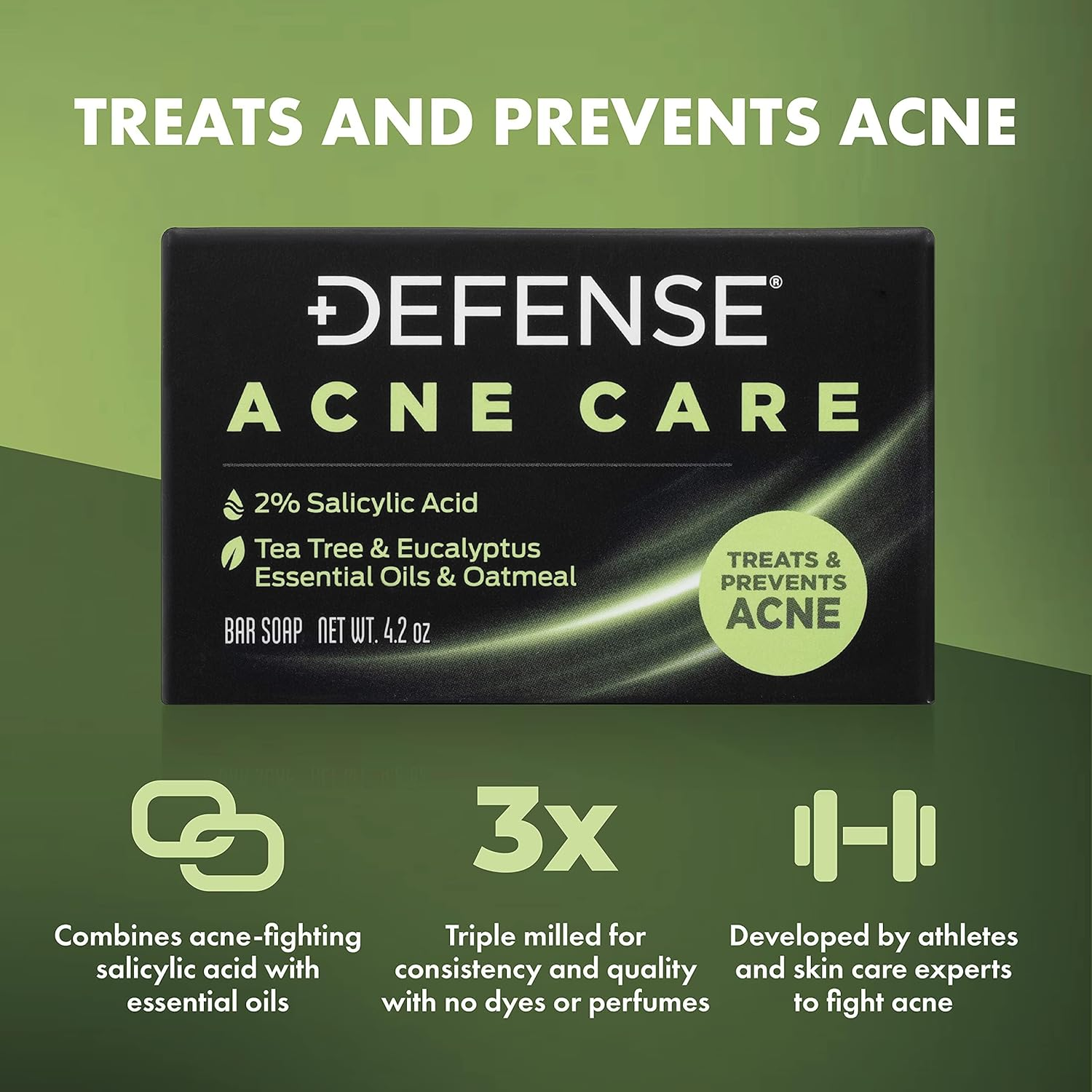Defense Soap - Acne Care Bar Soap 4.2Oz image number 2