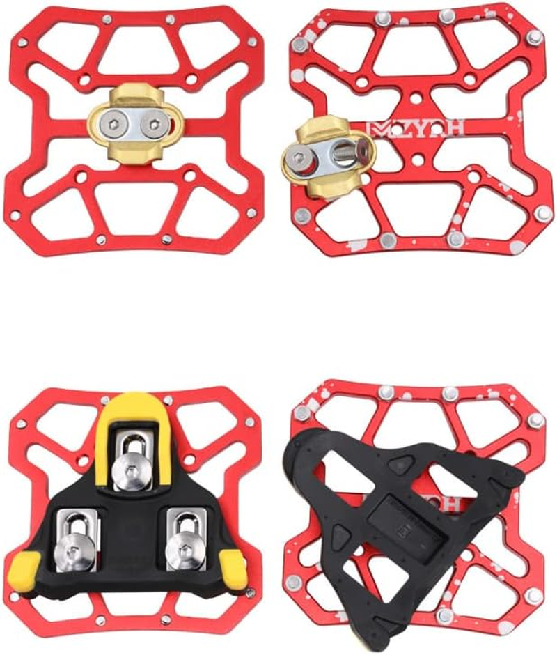 Clipless Platform Adapter for Shimano SPD&SPD-SL Bike Clipless Pedal Adapter Convert to Universal Platform Pedal for Mountain Bike Road Bike Cycle - Black image number 6