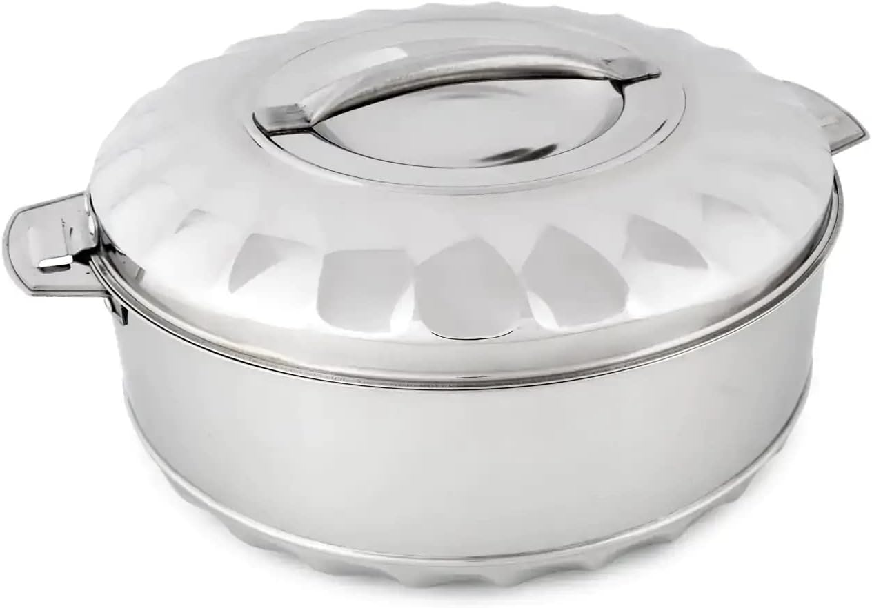 The House of Florence Stainless Steel Max Fresh Insualted Food Warmer, 8.5 Litre Capacity,Silver