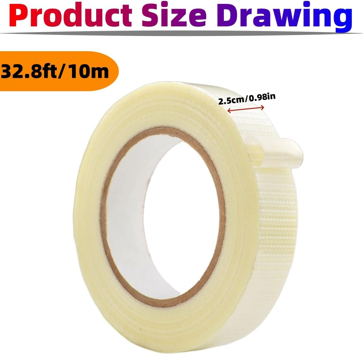 Fiberglass Cricket Bat Tape Roll, Cricket Protective Tape,25Mm Fiberglass, Anti-Crack Waterproof Tape Sheet