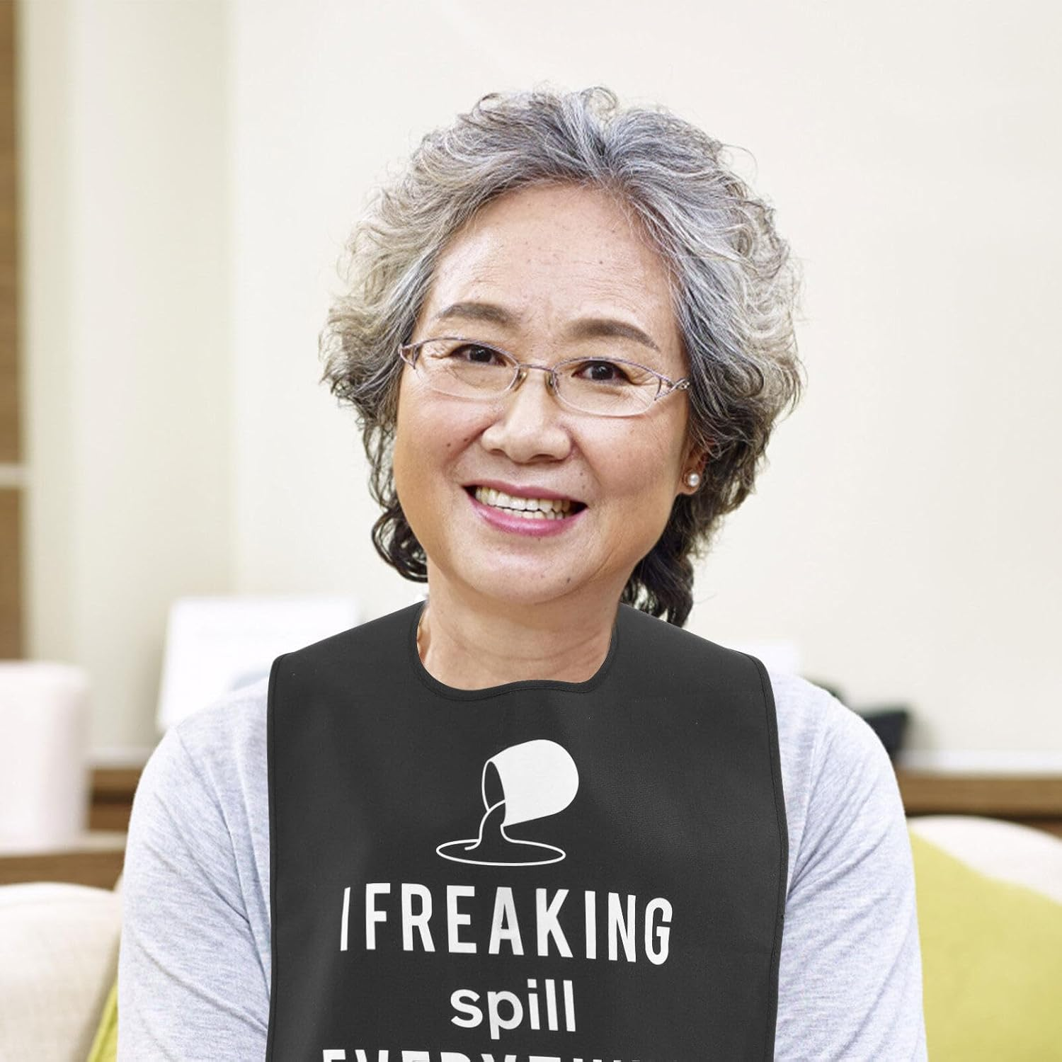 Iplusmile Adult Bibs - Waterproof and Reusable Clothing Protectors for Elderly, Seniors and Disabled image number 2