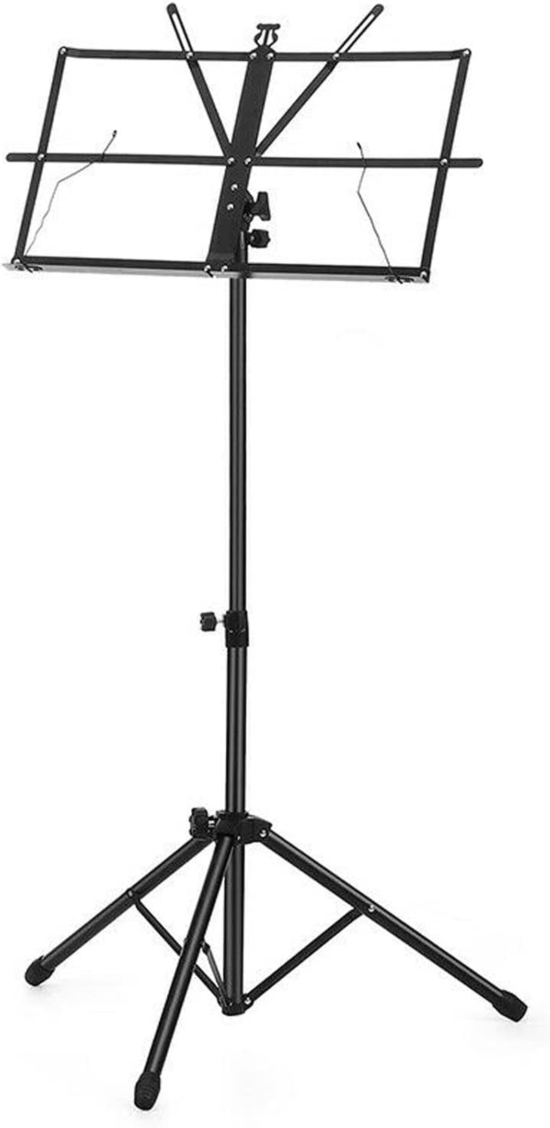 Foldable Sheet Music Stand Tripod Holder with Carry Bag for Stage Performence