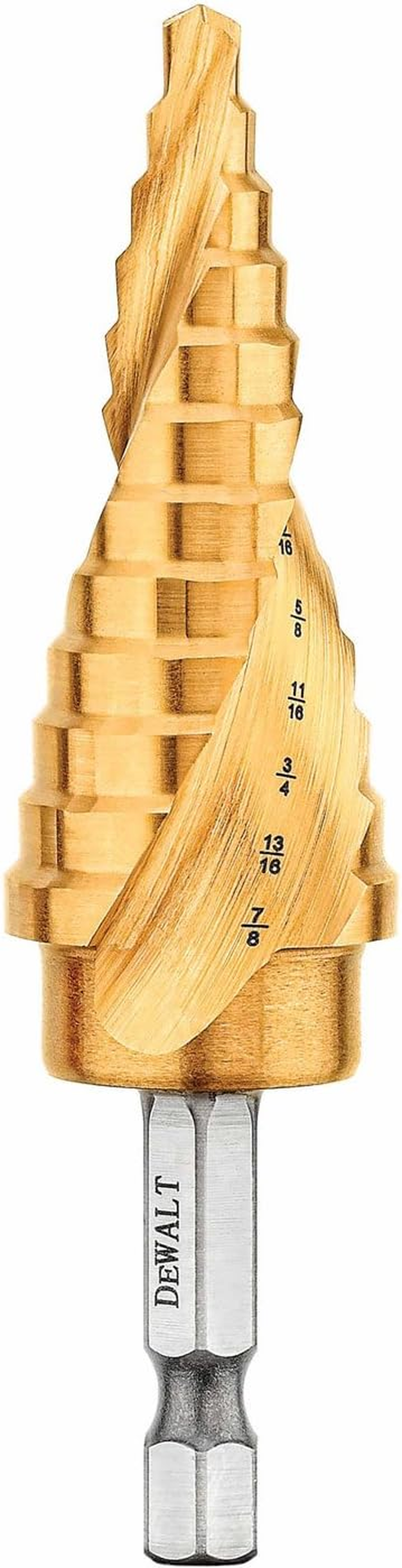 DEWALT DWA1786IR 3/16-Inch-7/8-Inch IMPACT READY Step Drill Bit image number 1