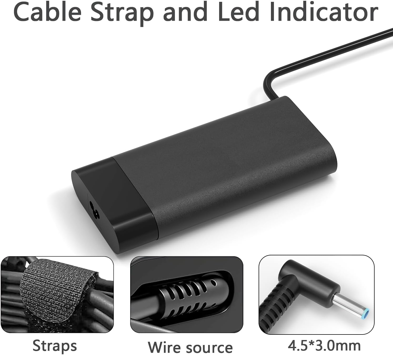 200W AC Adapter Compatible with HP Victus Gaming 15 16 Dock G5 Omen Gaming 15 17 Pavilion 15 17 Zbook G3 G4 G5 G6 G7 G8 15 15T 17 17T Fury Studio Envy TPN-CA03 TPN-DA10 ADP-200HB B Power Supply Cord image number 6