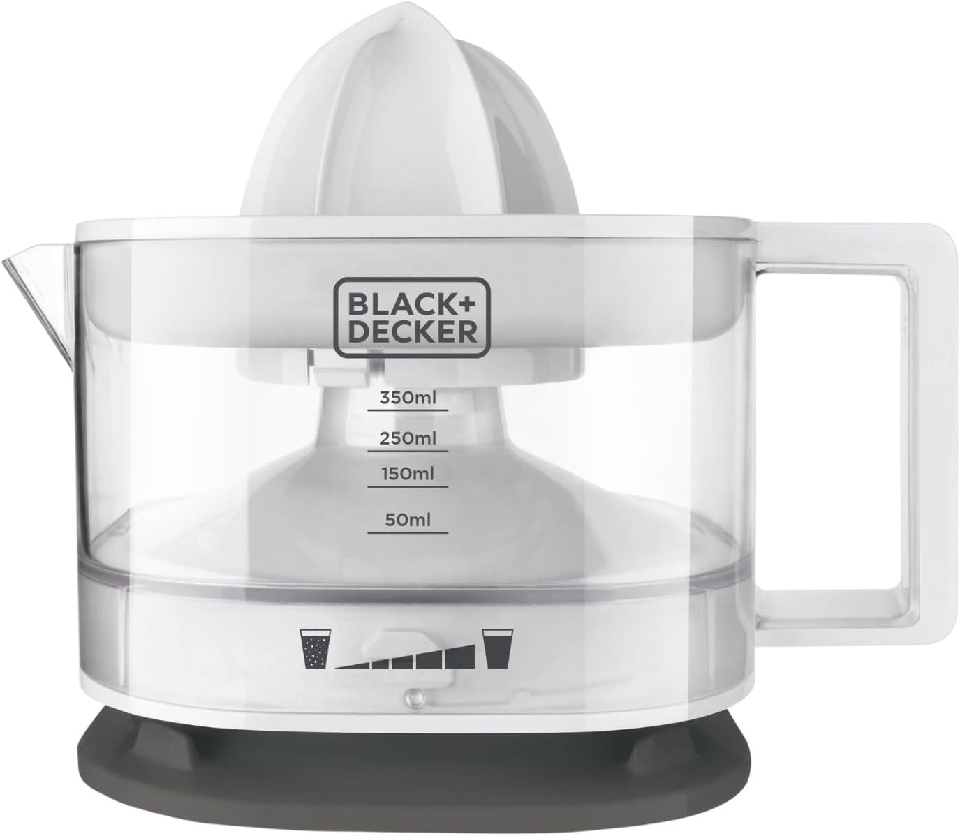 BLACK+DECKER Citrus Juicer, BXCJ25E, 350 Ml, 25 W, Adjustable Pulp Filter, Rotation in Two Directions, Cable Winder, Bpa-Free image number 5