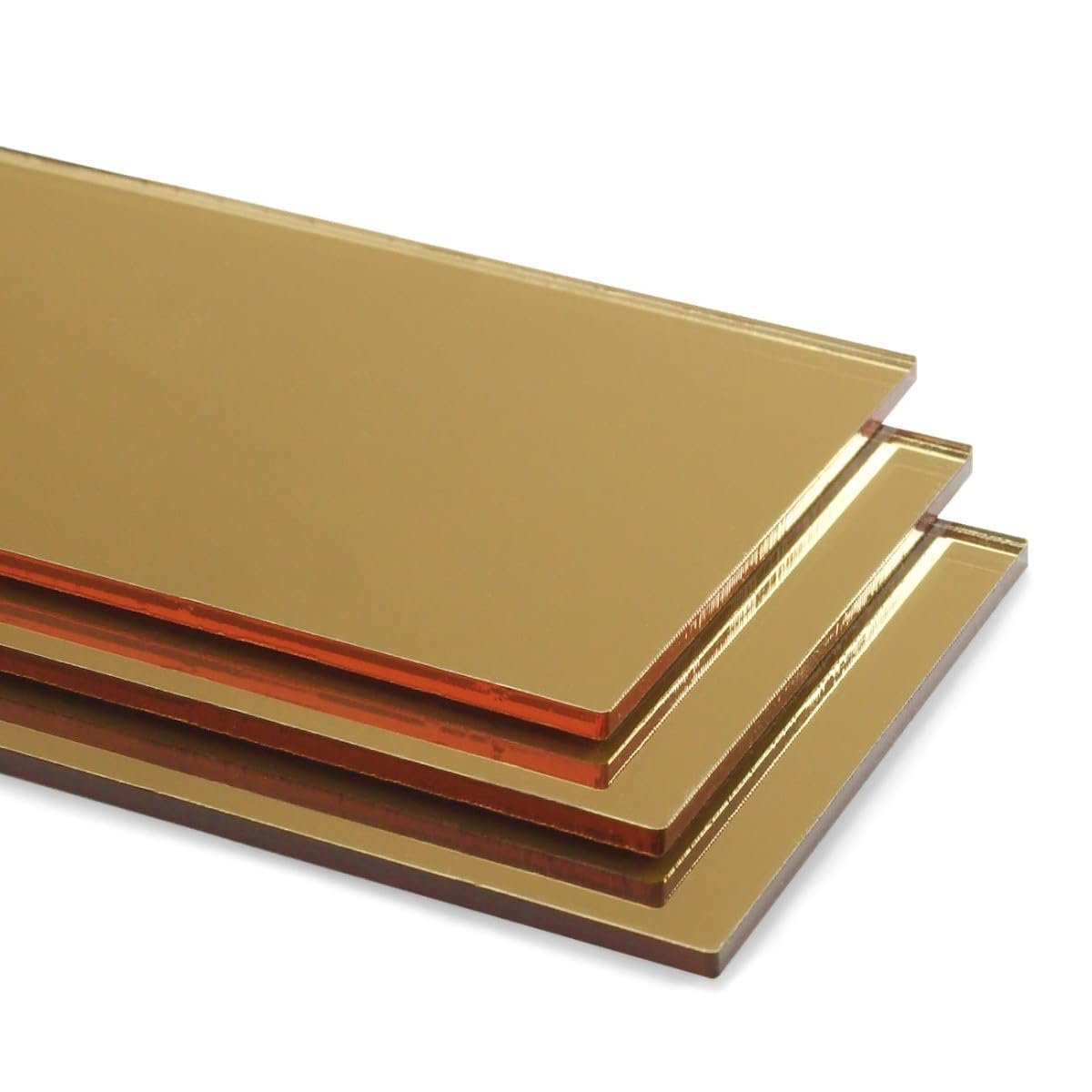 Generic Gold Mirror A3 Size Acrylic Mirror Sheet, 297X420Mm, 3Mm Thickness image number 1