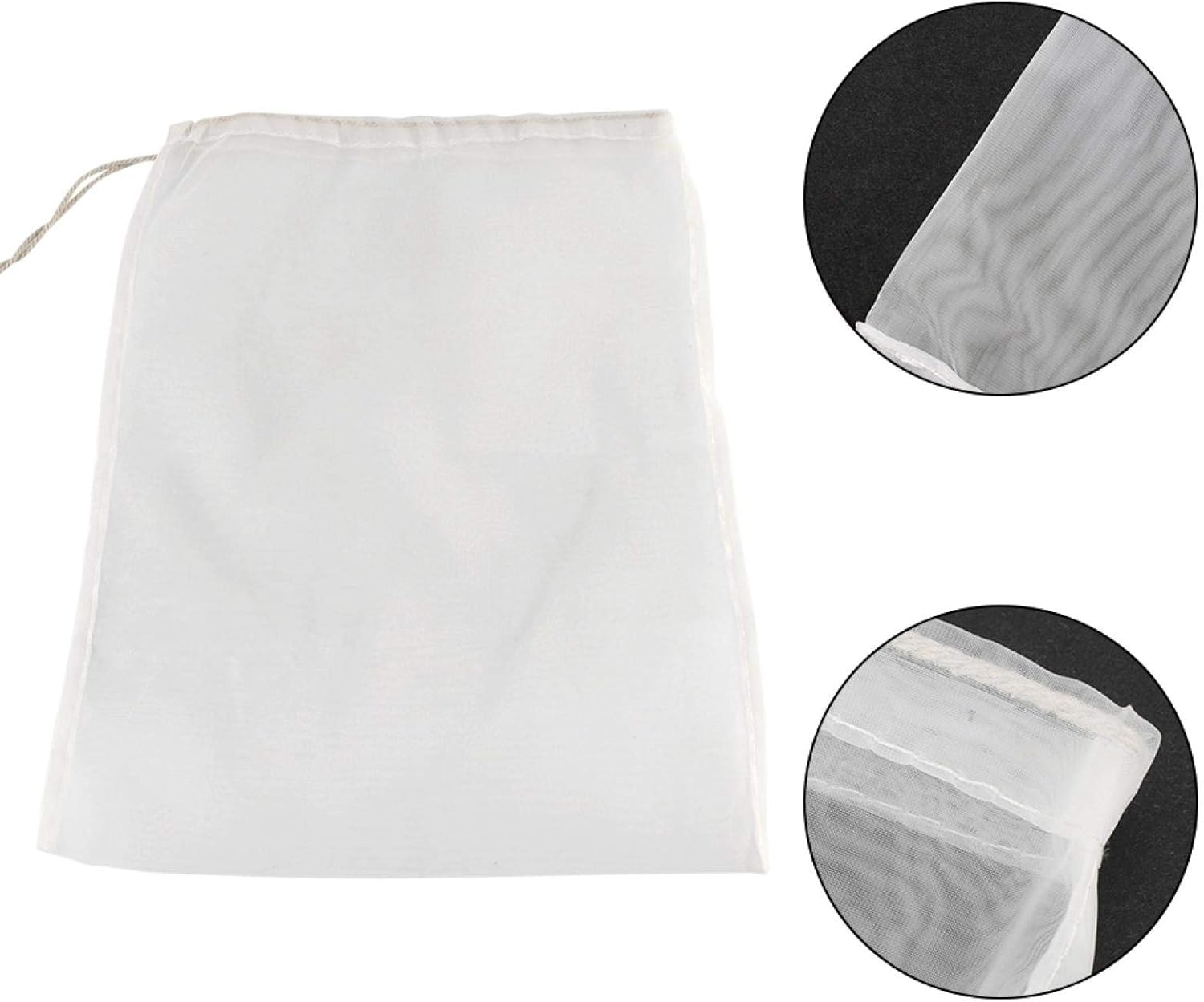 100 Mesh Wine Filter Bag, Reuseable Home Brew Beer Making, Used in Fermentation, Jam and Jam Making, Kefir and Wine Making(20X30Cm) image number 5