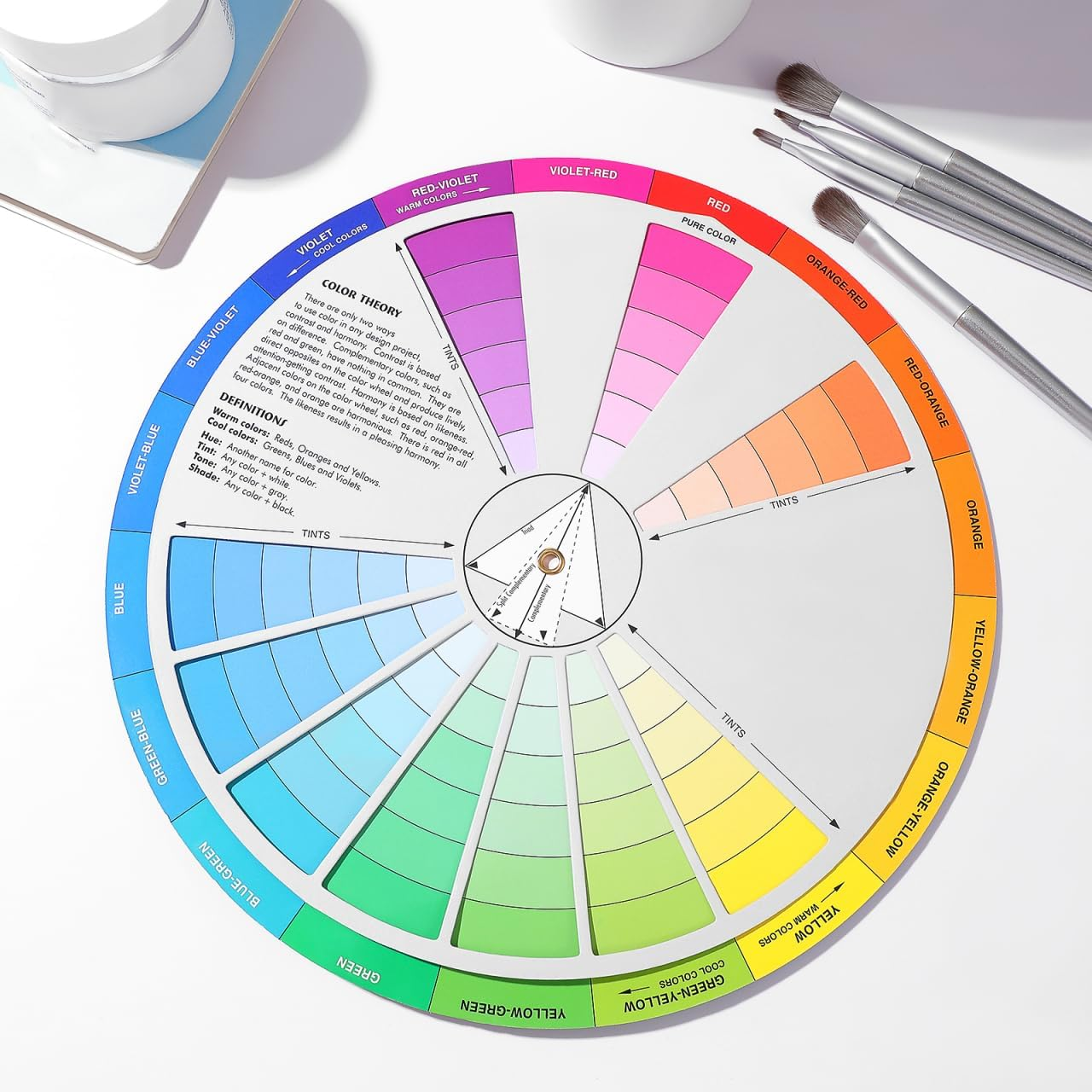 Beavorty Color Wheel Educational Mixing Guide Small Color Learning Chart for Creative Boy Girl for Painting and Drawing Classes image number 5