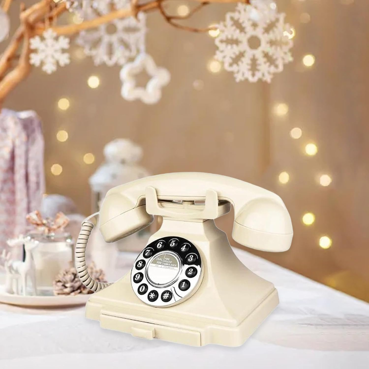 Audio Guest Book Wedding Phone Recorder Voice Recorder Phone Record Audio Audio Guestbook for Engagement Office Desk, White image number 5