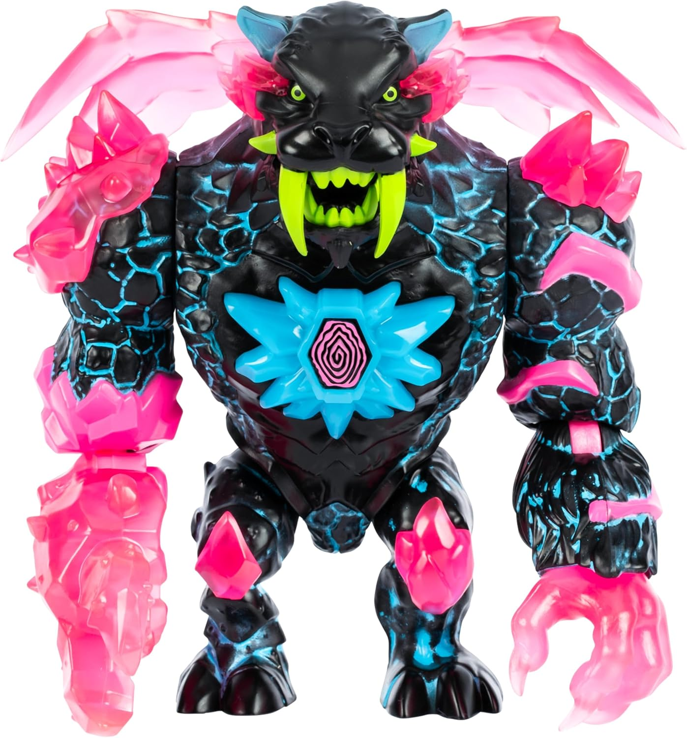 Mrbeast Lab Apex Beast Neon Panther Collector Figure, Standing at 6.5Inches/16.5Cm Tall, with Extreme Detailing, Premium Packaging, 13 Points of Articulation and Chomp Jaw image number 3