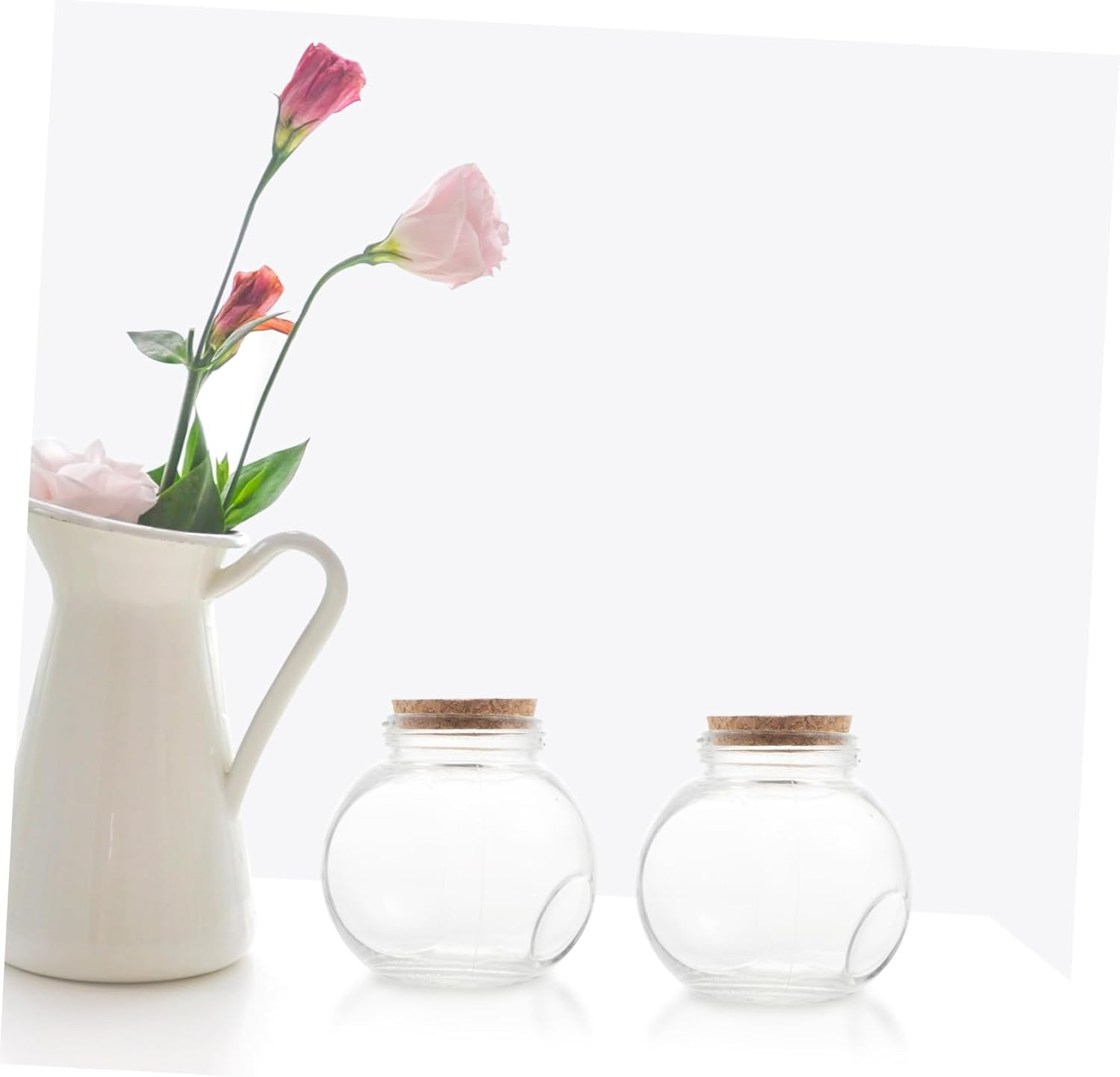 STOBAZA DIY Wishing Glass Bottle Wooden Cork Storage Jar for Creative Crafts Ideas and Home Decor image number 5