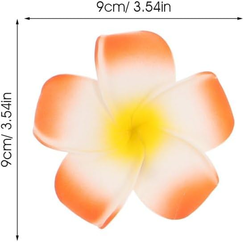 Pack of 10 7 Cm Colourful Women Hawaii Flowers Hair Clip Hair Accessories for Party Beach Bridal Hair Clips