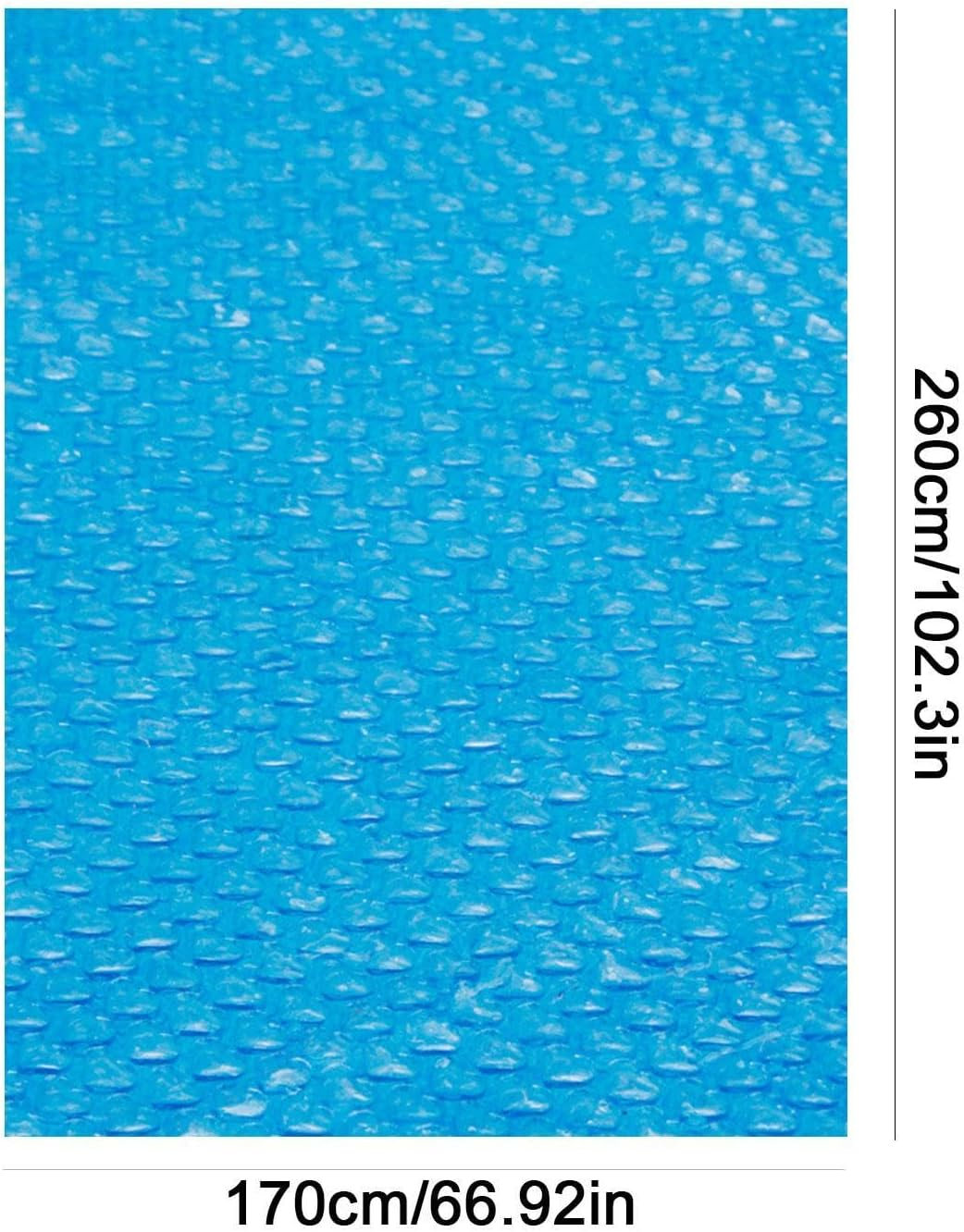 Solar Cover for Inground Pool,Bubbles Pool Solar Blanket Cover - Heat Retaining Hot Tub Cover Blanket, Floating Spa Blanket for Inground and Ground Swimming Pools Clear - Round Diameter 180Cm image number 2