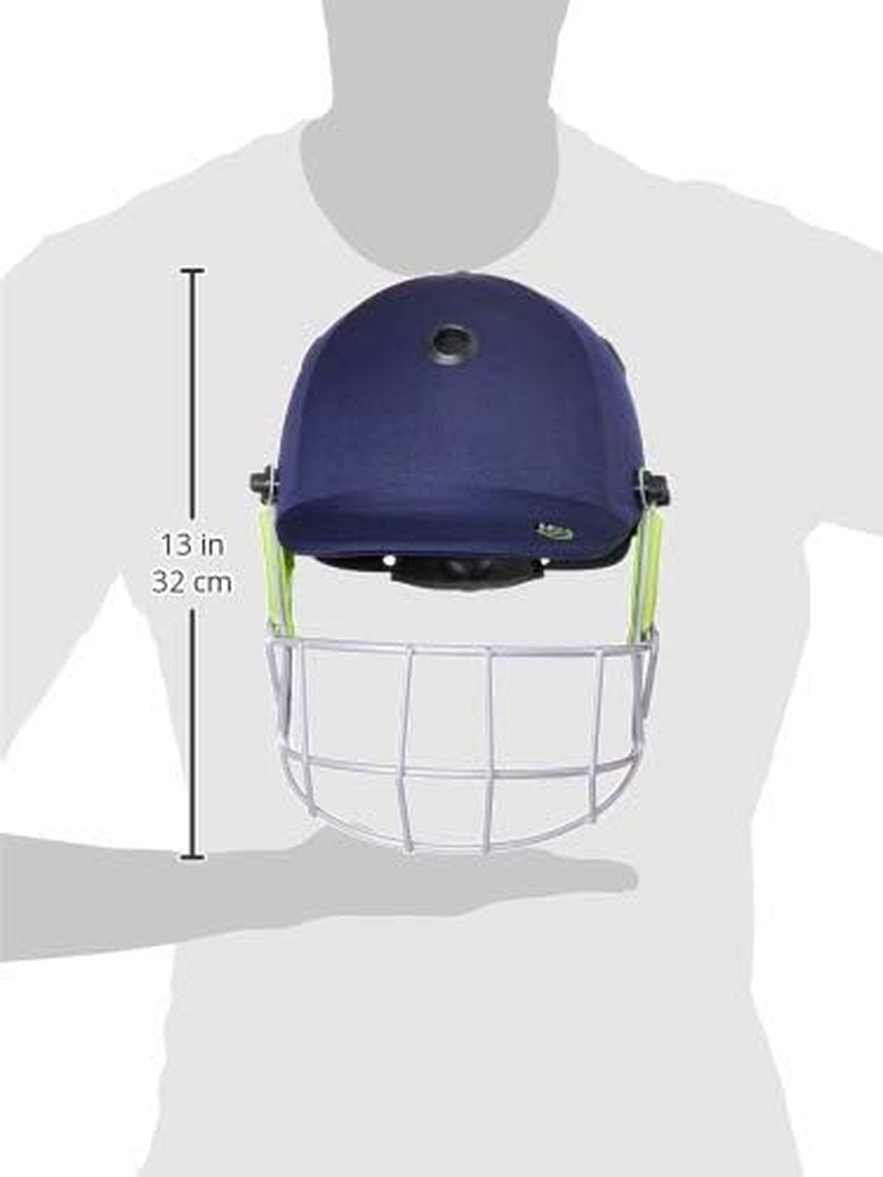 Kookaburra Pro 600 Cricket Helmet (Navy Blue, Small) | Superior Head Protection with Neck Guard | Shock Resistant, Sweat Absorbent, Breathable | Lightweight