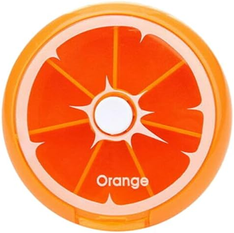 Weekly 7 Day Pill Organiser Case Box Tablet Medicine Dispenser Holder Roundfruit #Pink