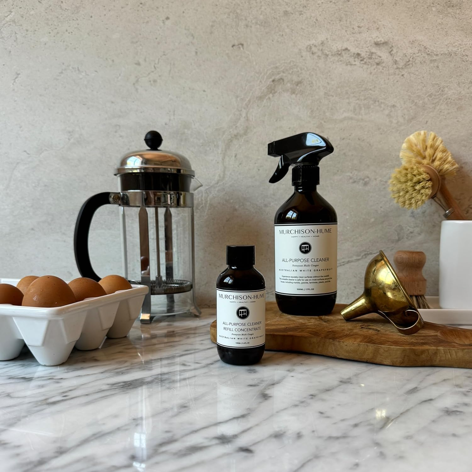 Murchison-Hume All-Purpose Cleaner - Vegan, Plant-Based, and Biodegradable Formula, Safe for Household Surfaces, Refillable Spray Bottle, 500Ml (Australian White Grapefruit) image number 2