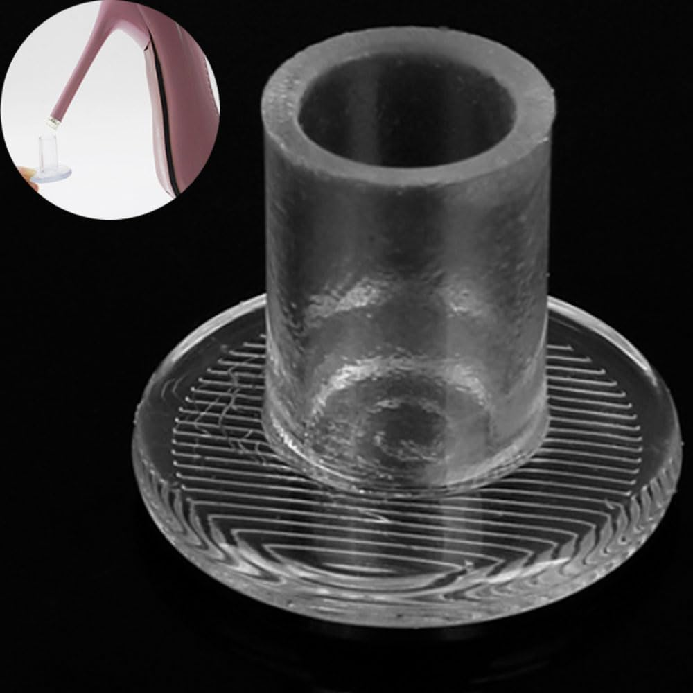30 Pairs High Heel Protectors for Shoes Women,3 Sizes High Heel Stoppers, Protecting Shoe Heels, Grass Heel Protector, Heel Repair Caps Covers for Wedding, Outdoor Activities (Transparent) image number 1