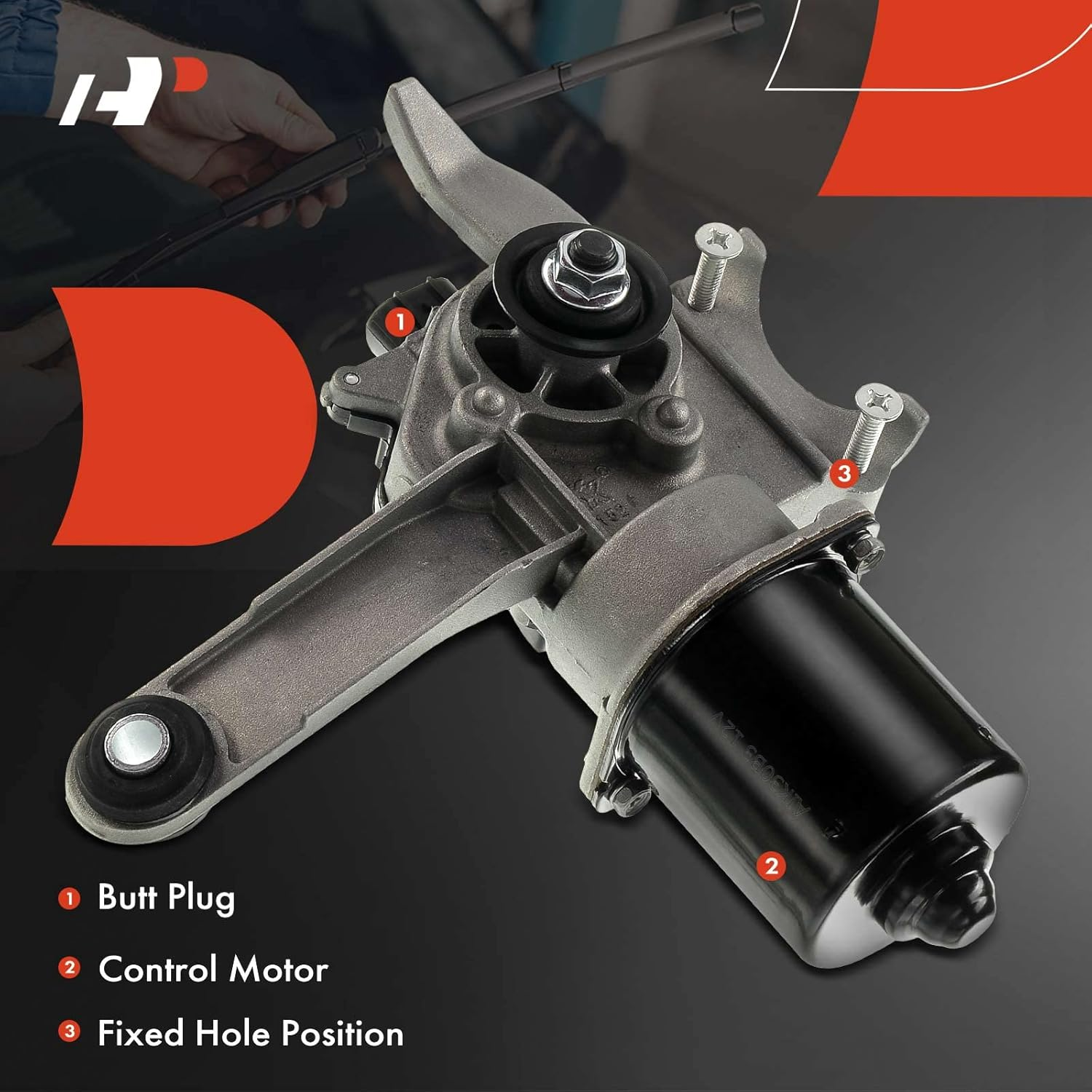 A-Premium Windshield Wiper Motor Front Compatible with Nissan Murano 2009-2014 image number 1