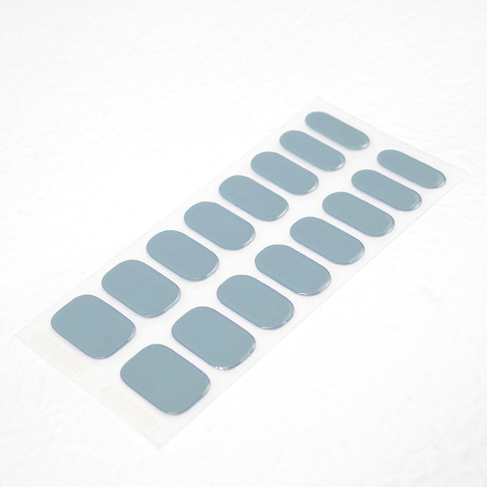 Gel Nail Polish Strips Semi Cured Gel Nail Stickers Wraps Filer Tool Nail Art AU CS008