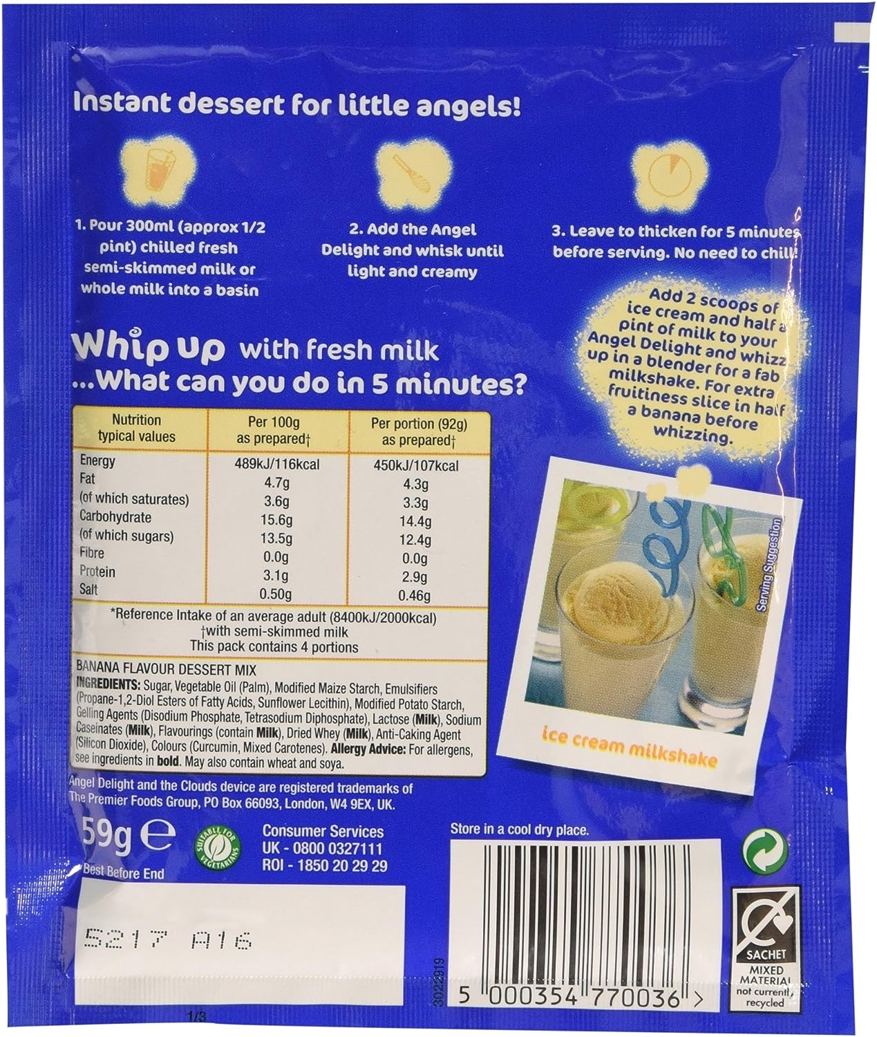 Birds Angel Delight Banana, 59 G image number 3