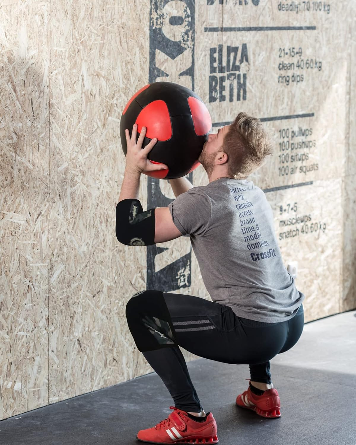 Knee Sleeves (1 Pair), 7Mm Compression Knee Braces for Squats,Weightlifting,Powerlifting,Cross Training for Men & Women（Medium）