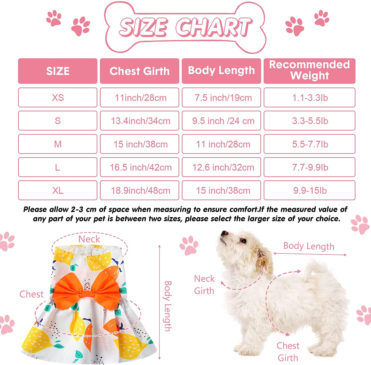 5 Pieces Cute Dog Dress Summer PET Puppy Clothes Soft and Comfortable PET Dog Dresses with Bow Knot for Small Pets, 5 Styles (Large) image number 3