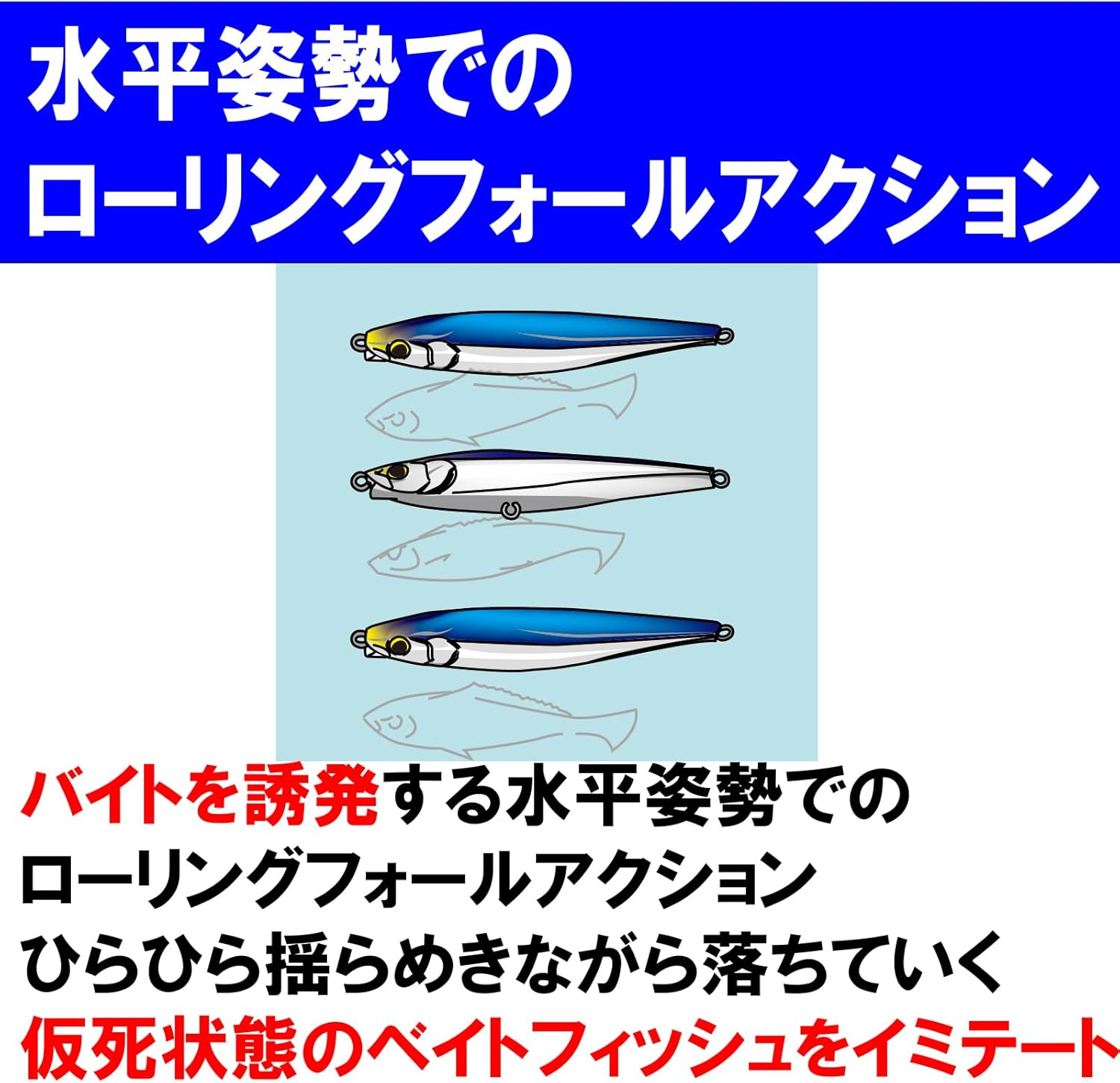 Duel Hardcore Monster Shot Sinking Pencil (Blue Flounder, Sawara, Sea Bass, Magochi, Sagoshi), 1.2-3.5 Oz (30-100 G), 3.1-5.5 Inches (80-140 Mm), Distance Throw