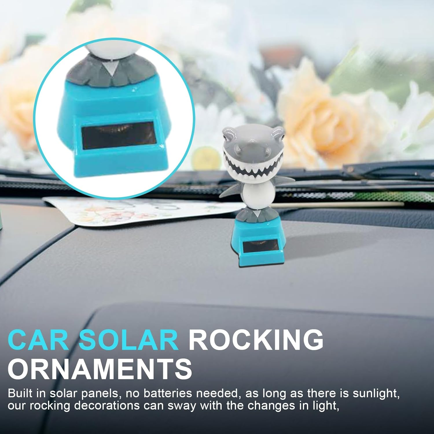 Solar Powered Car Dash Toys,Solar Dancing Toy - Hawaii Style Bobblehead Solar Dashboard Decor, Auto Car Decoration Display for Car Interior Decor