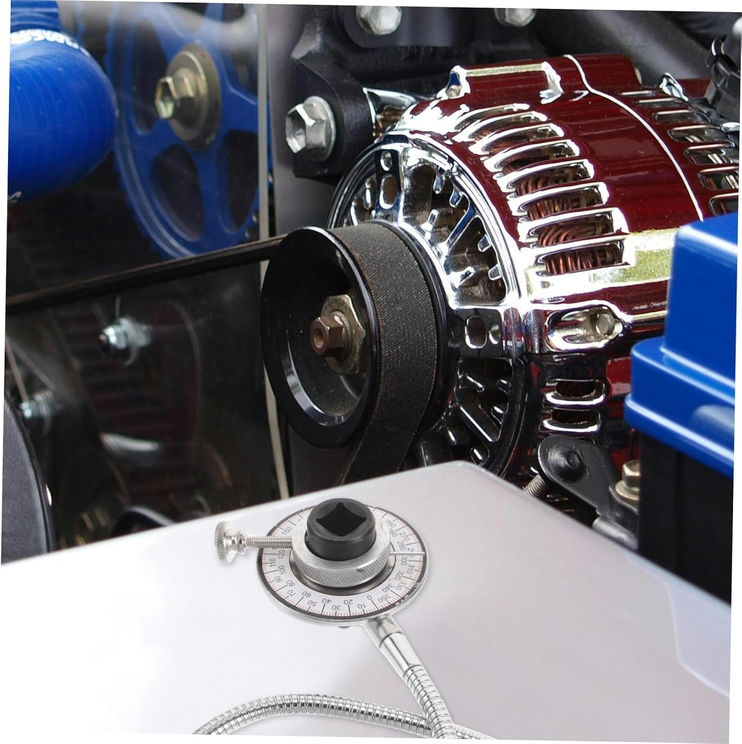 GANAZONO Automotive Angle Torque Gauge with Steel Arm Torque Angle Meter Precision Degree Mechanical Tool in Vehicle Repair image number 1