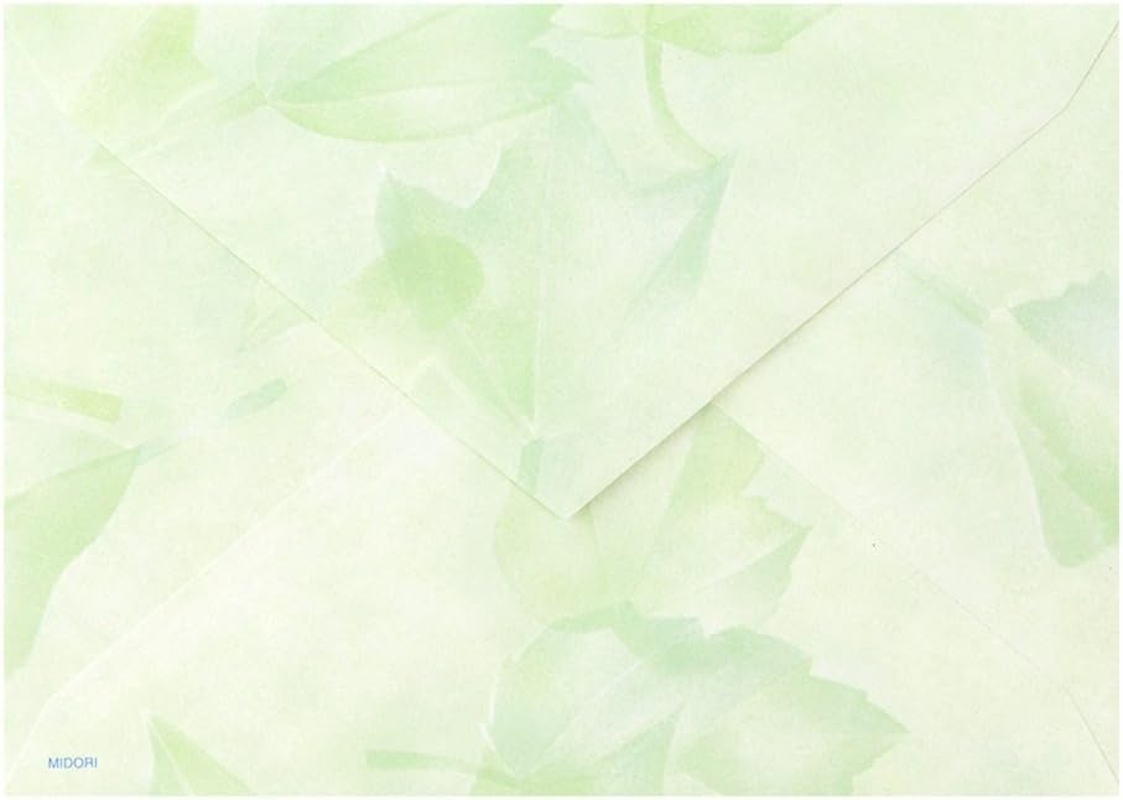 Midori 86100006 Letter Set, Forest Color Nokimochi - Mori Color Wood image number 3