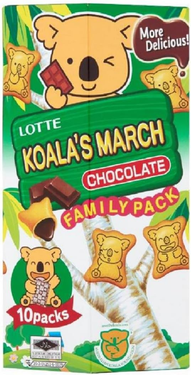 Lotte Koala'S March Chocolate Filled Cookies Family Pack, 195 G