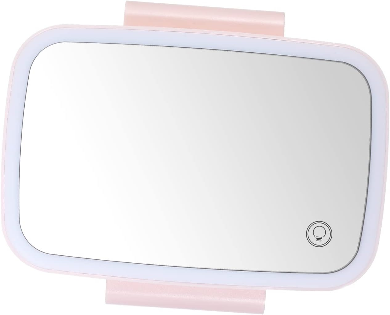 Car Sun Visor Mirror with LED Lights Makeup Sun-Shading Cosmetic Mirror Adjustable Vanity Mirror Clip on Automobile Touch Screen Make up Mirror image number 2