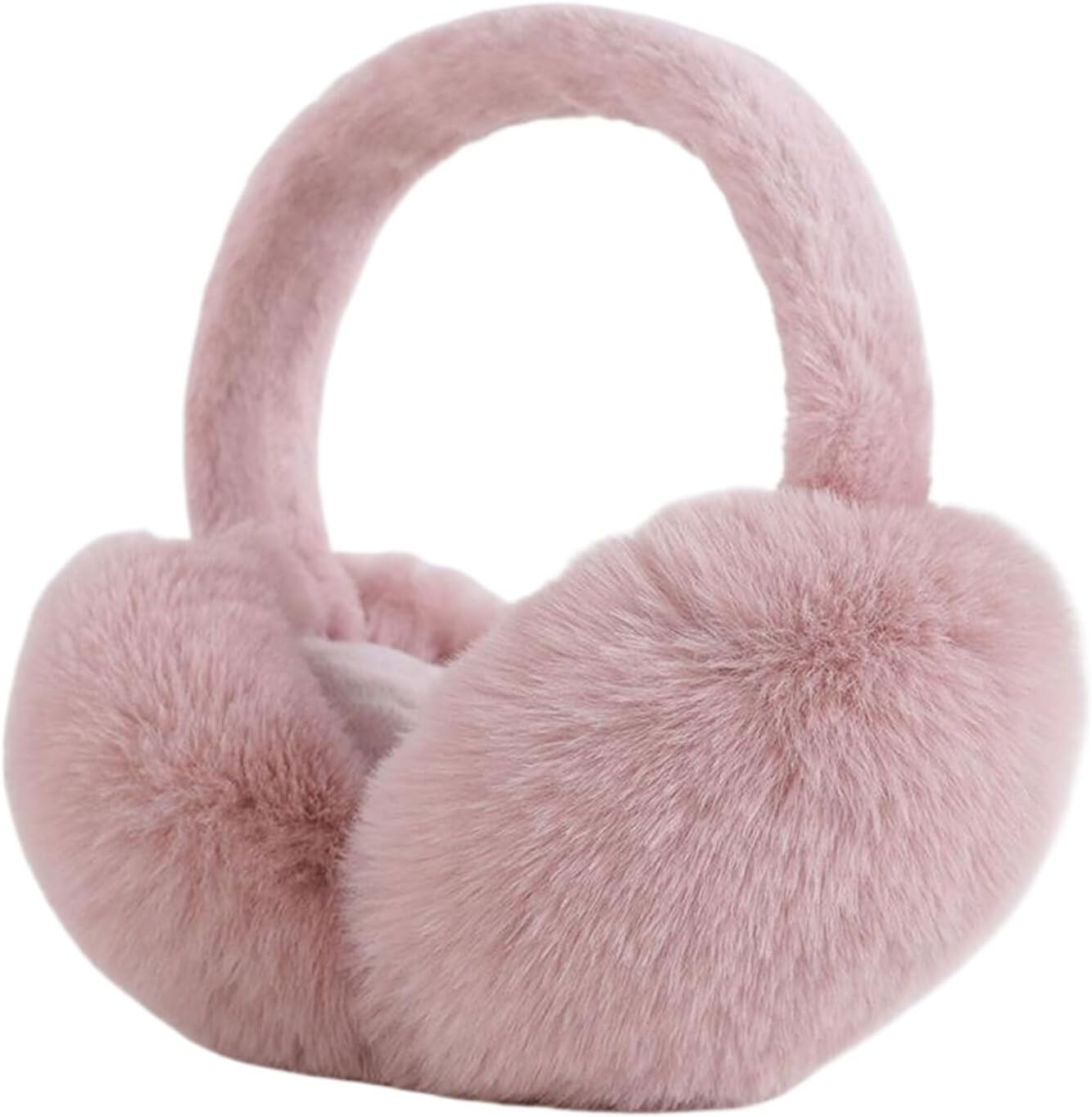 Sheepskin Fur Earmuffs for Ladies Adjustable Elastic Ear Muffs Winter Presents Foldable Plush Earmuff Adult Elastic Ear