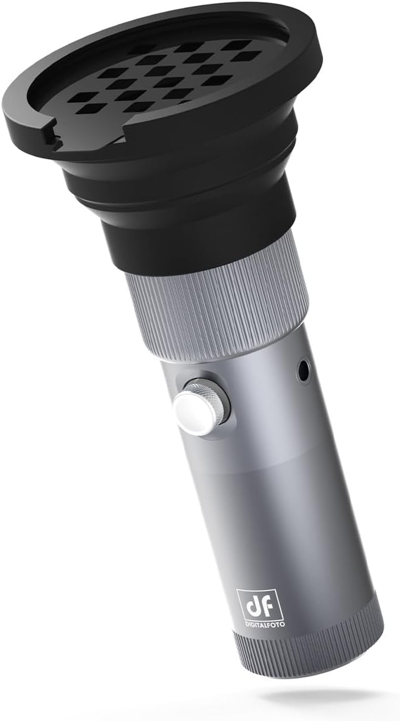 RGB LED Photography Flashlight,7500Mah Aluminum Alloy Patterned Ambient Spotlight,Portable Optical Snoot Light with 4 Color Filters with 20 Gobos for Vlog/Sns image number 6